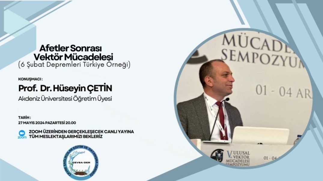 Çevre Sağlığı Mesleki Eğitim Konferansı 1 – Prof. Dr. Hüseyin ÇETİN